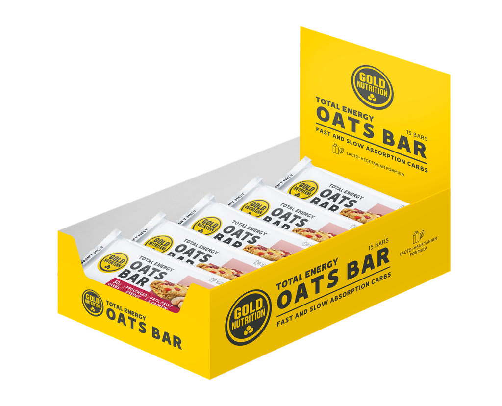 GoldNutrition - Boîte de  15x TOTAL ENERGY OATS BAR - 40g