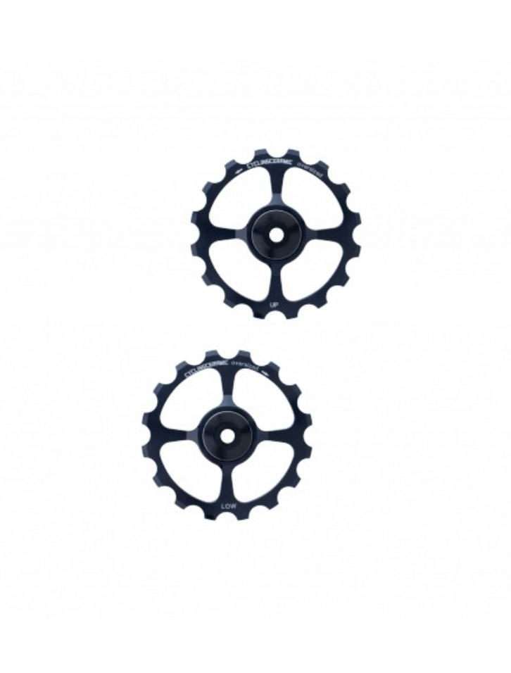 CyclingCeramic - 2 x Pulley wheels 16 tooth for replacement for Shimano Ultegra (6700)