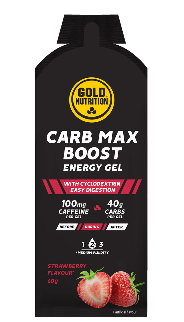 Gold Nutrition - Boîte de 16x CARB MAX ENERGY GEL 60g