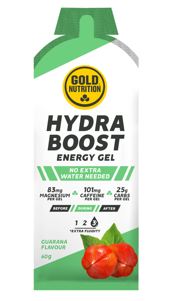 Gold Nutrition - Boîte de 16x HYDRA BOOST GEL GUARANA - 60 G