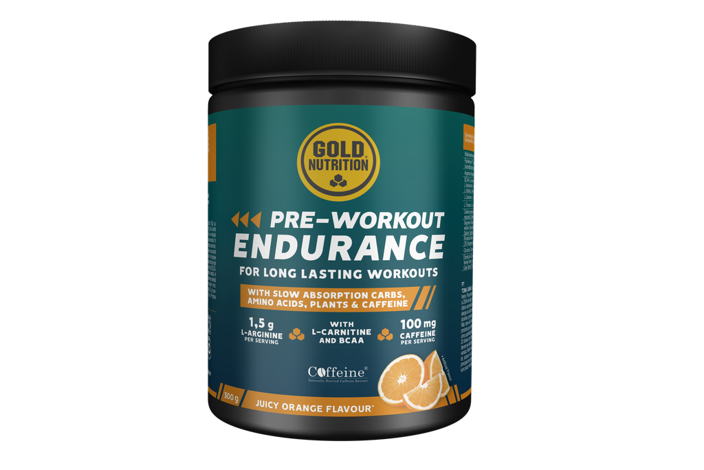 GoldNutrition - PRE-WORKOUT ENDURANCE ORANGE - 300 G 