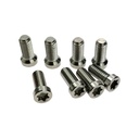 ALUGEAR - Kit de vis Titane M4x8mm pour pédalier 8 trous (Sram/Alugear)