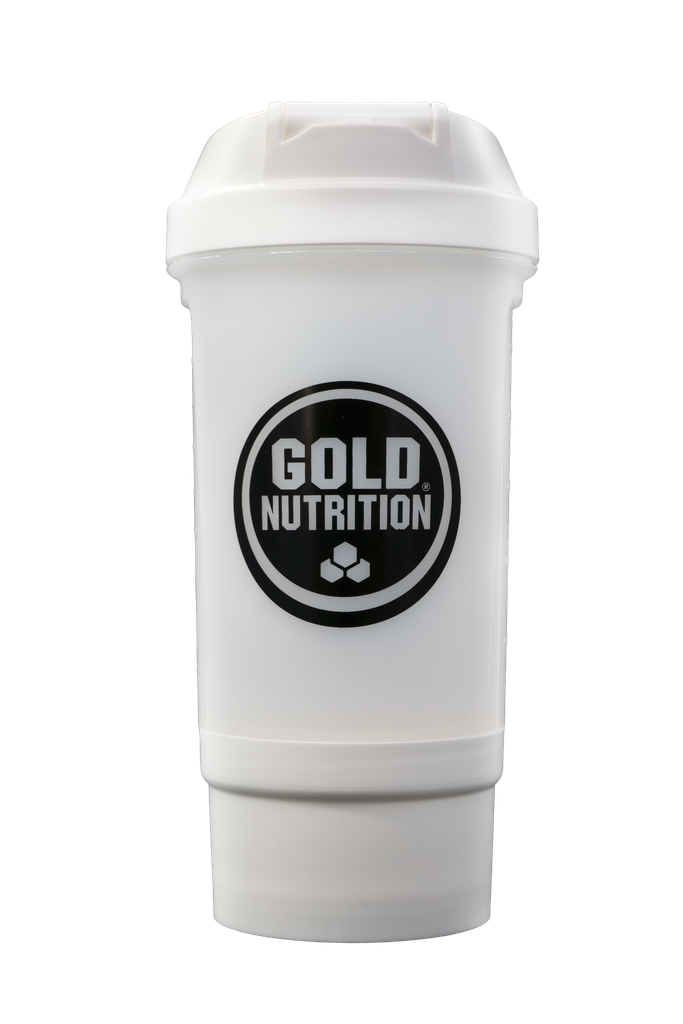 GoldNutrition - Shaker 500ml - Blanc