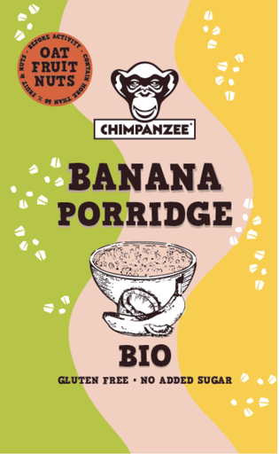 Chimpanzee - PORRIDGE (Bio, sans gluten, sans lactose) - 15 sachets de 65g