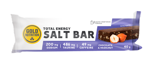 GoldNutrition - Boîte de  15x TOTAL ENERGY SALT BAR - 40g