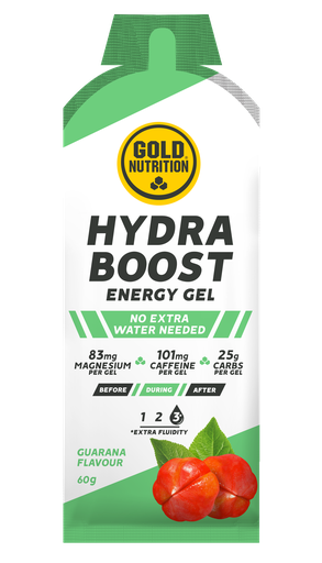 [GN61382] GoldNutrition - Boîte de 16x HYDRA BOOST GEL GUARANA - 60 G